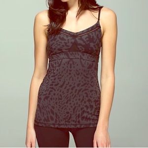 Lululemon cheetah print Just Breathe tank
